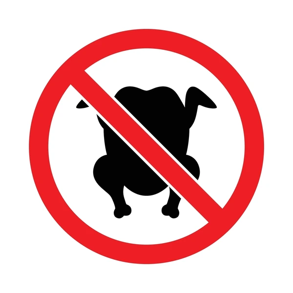 nonvegetarian prohibited ban red icon 600nw 2480985993